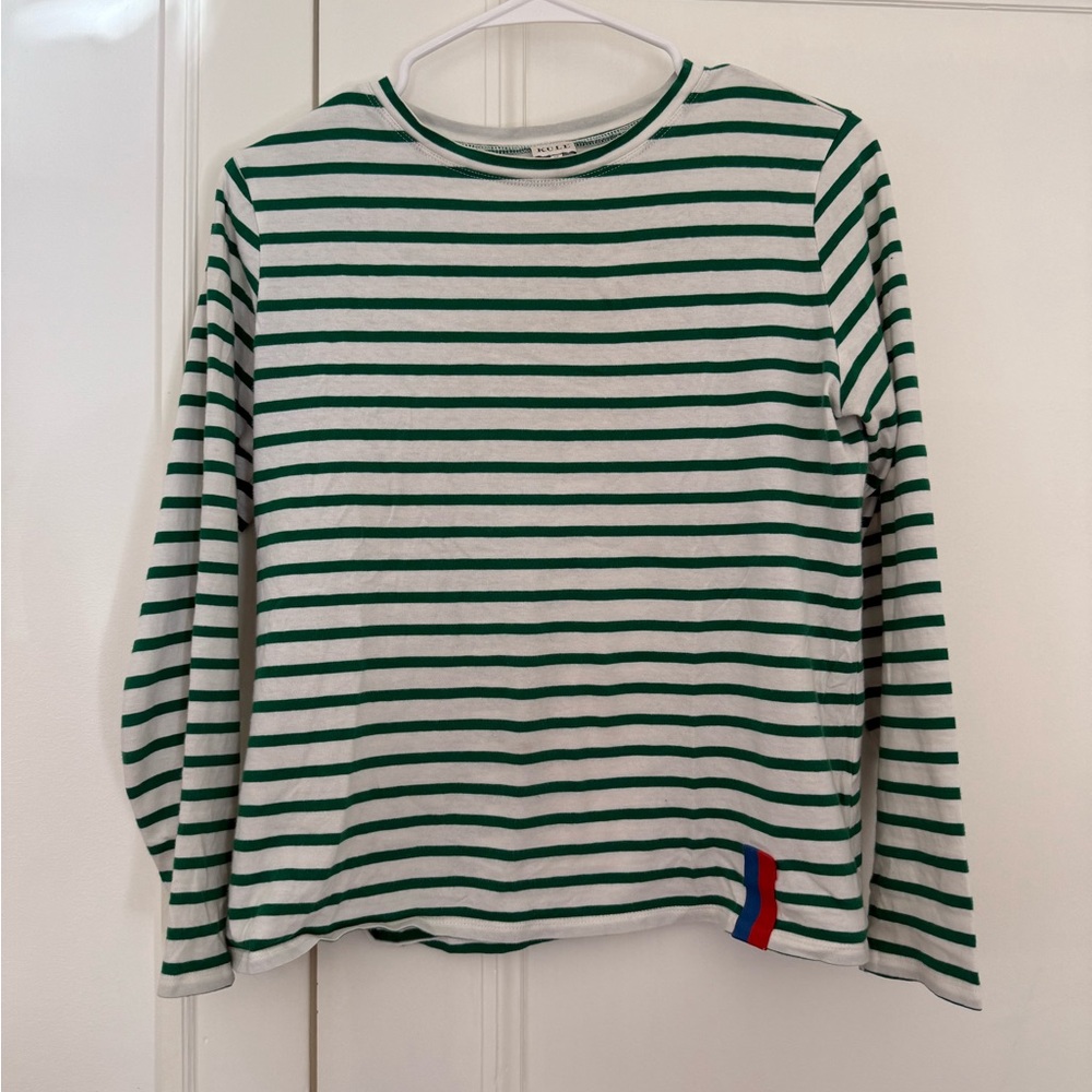 Kule green striped long sleeve